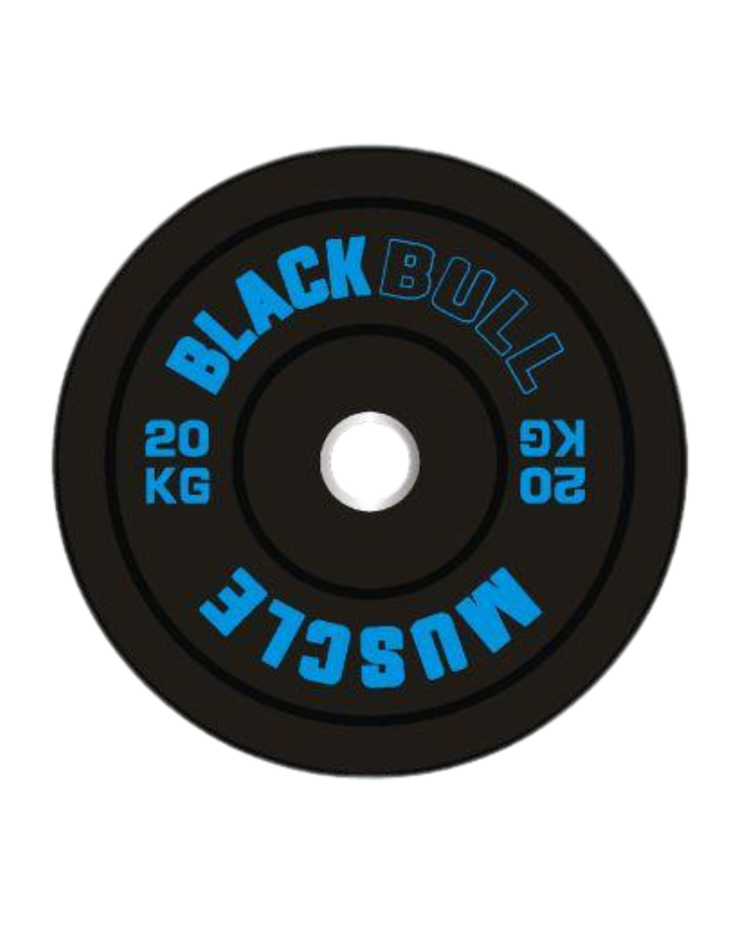 Par de Discos Olímpicos Bumper 20kg BLACK BULL MUSCLE (Caucho)