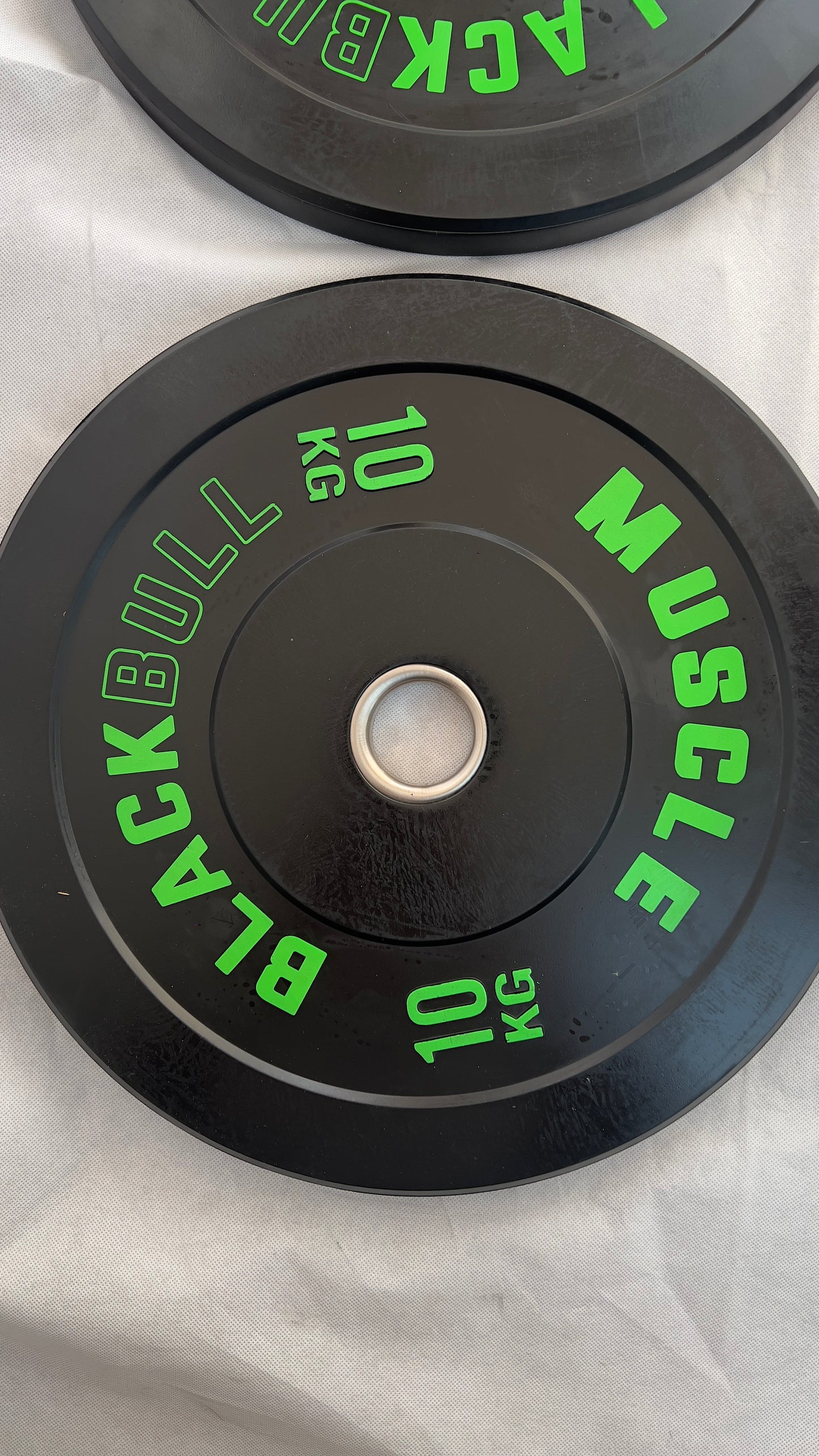 Par de Discos Olímpicos Bumper 10 kilos - Black Bull Muscle (Caucho)