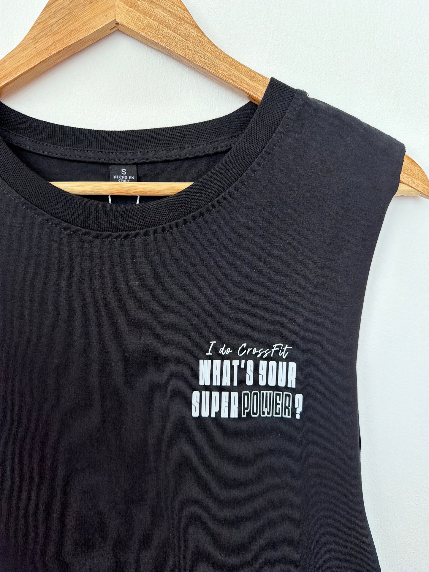 Polera musculosa Super power Crosfitt