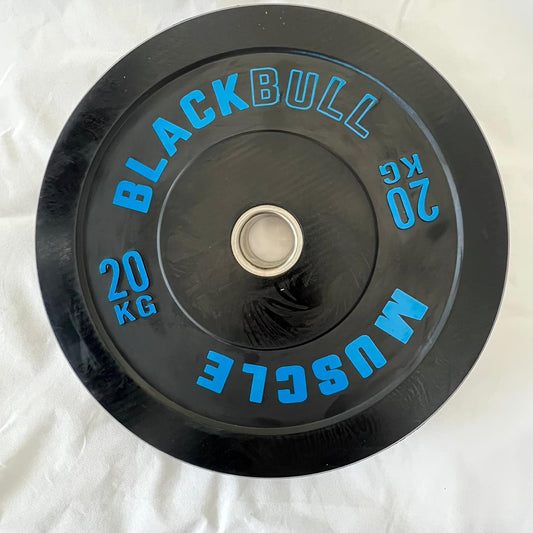 Par de Discos Olímpicos Bumper 20kg BLACK BULL MUSCLE (Caucho)