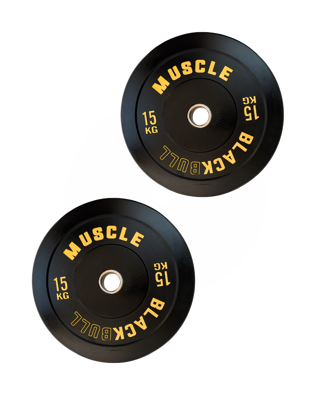 Par de Discos Olímpicos 15 kg Black Bull Muscle (Caucho)