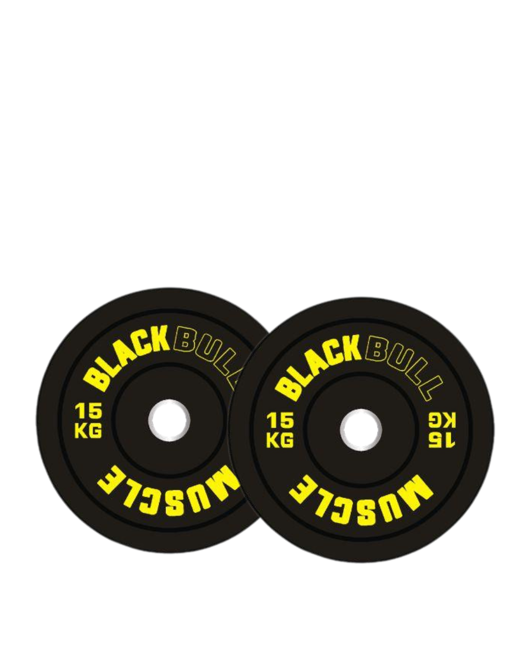 Par de Discos Olímpicos 15 kg Black Bull Muscle (Caucho)