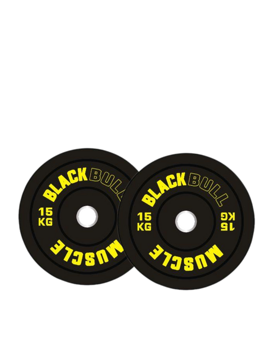 Par de Discos Olímpicos 15 kg Black Bull Muscle (Caucho)
