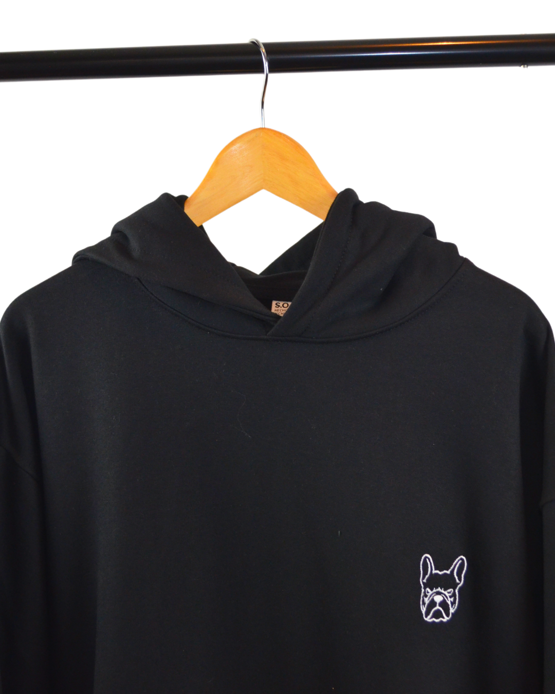 Poleron Oversize Black Bull Muscle