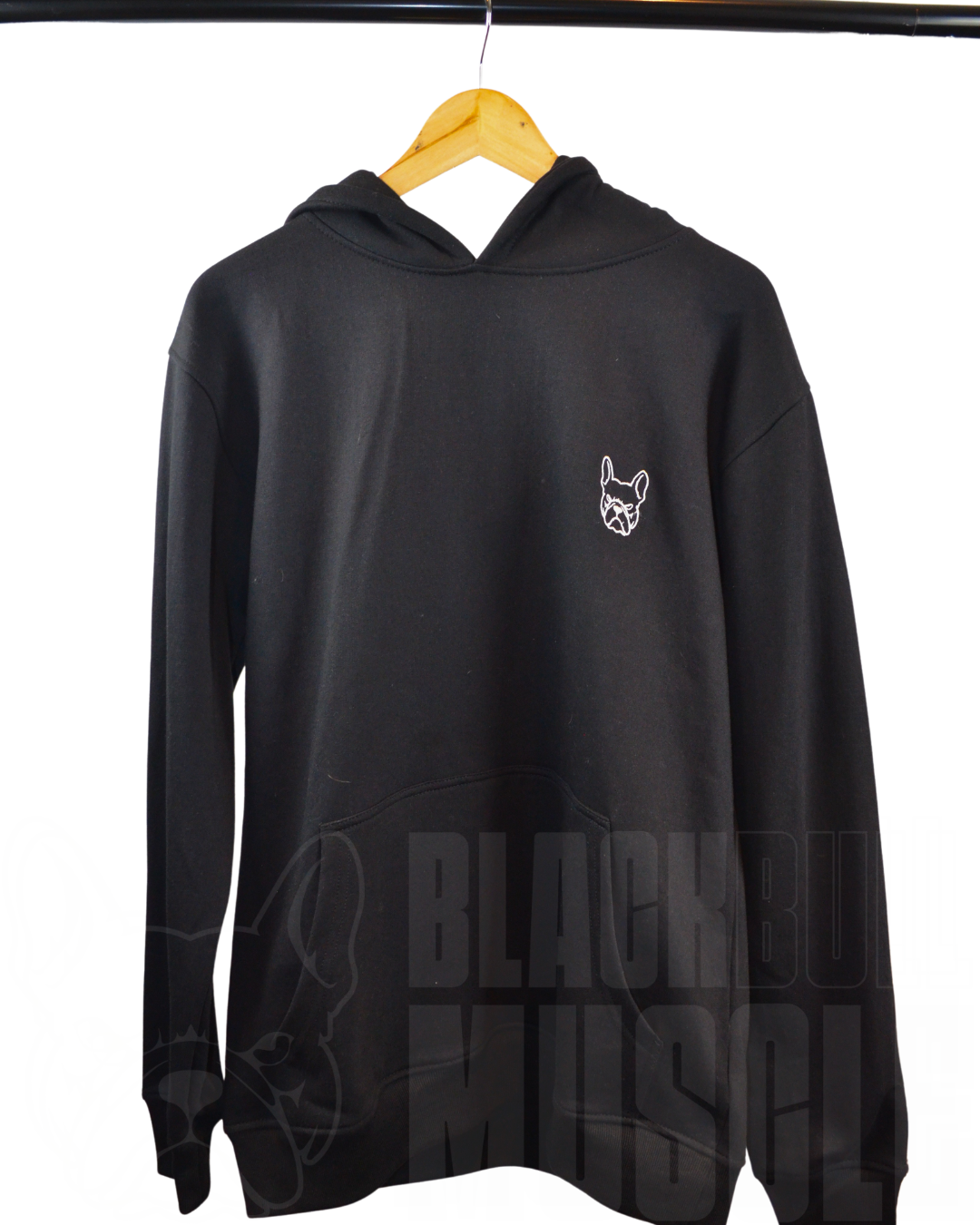 Poleron Oversize Black Bull Muscle