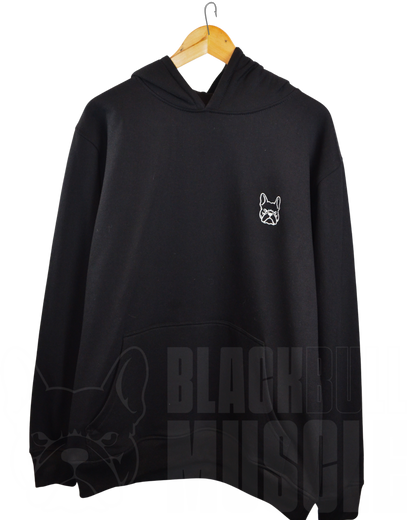 Polerón Canguro Negro Black Bull Muscle