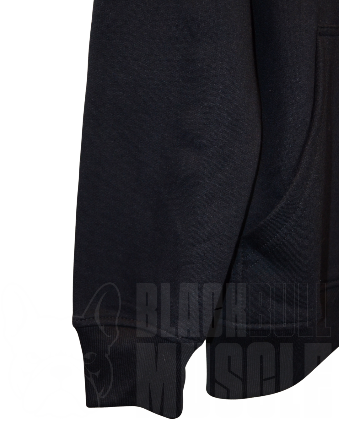 Polerón Canguro Negro Black Bull Muscle