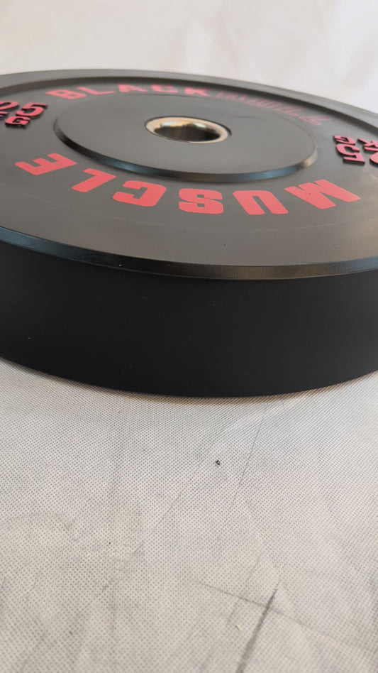 Par de Discos Olímpicos 25 kilos Black Bull Muscle (Caucho)