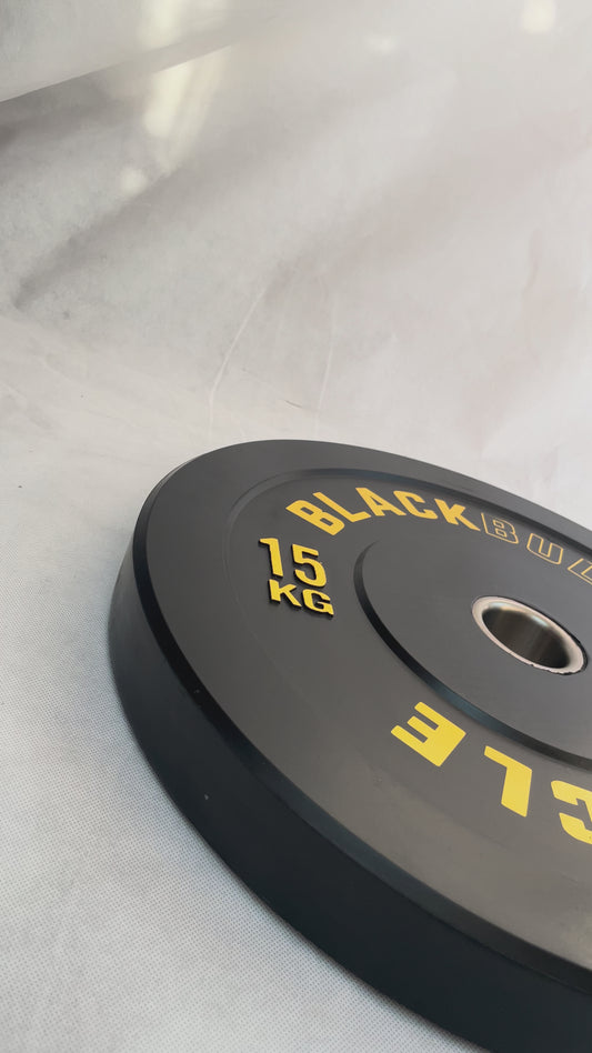 Par de Discos Olímpicos 15 kilos Black Bull Muscle (Caucho)