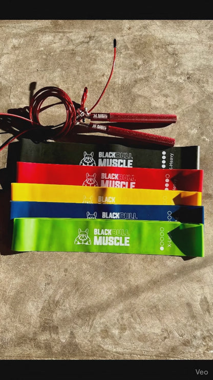 Kit banda elástica & cuerda de saltar Black Bull Muscle