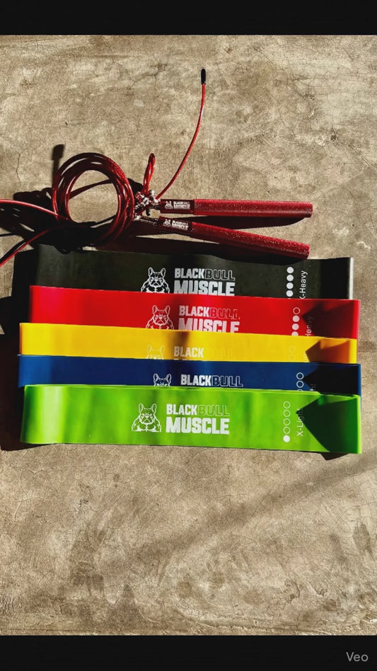 Kit banda elástica & cuerda de saltar Black Bull Muscle